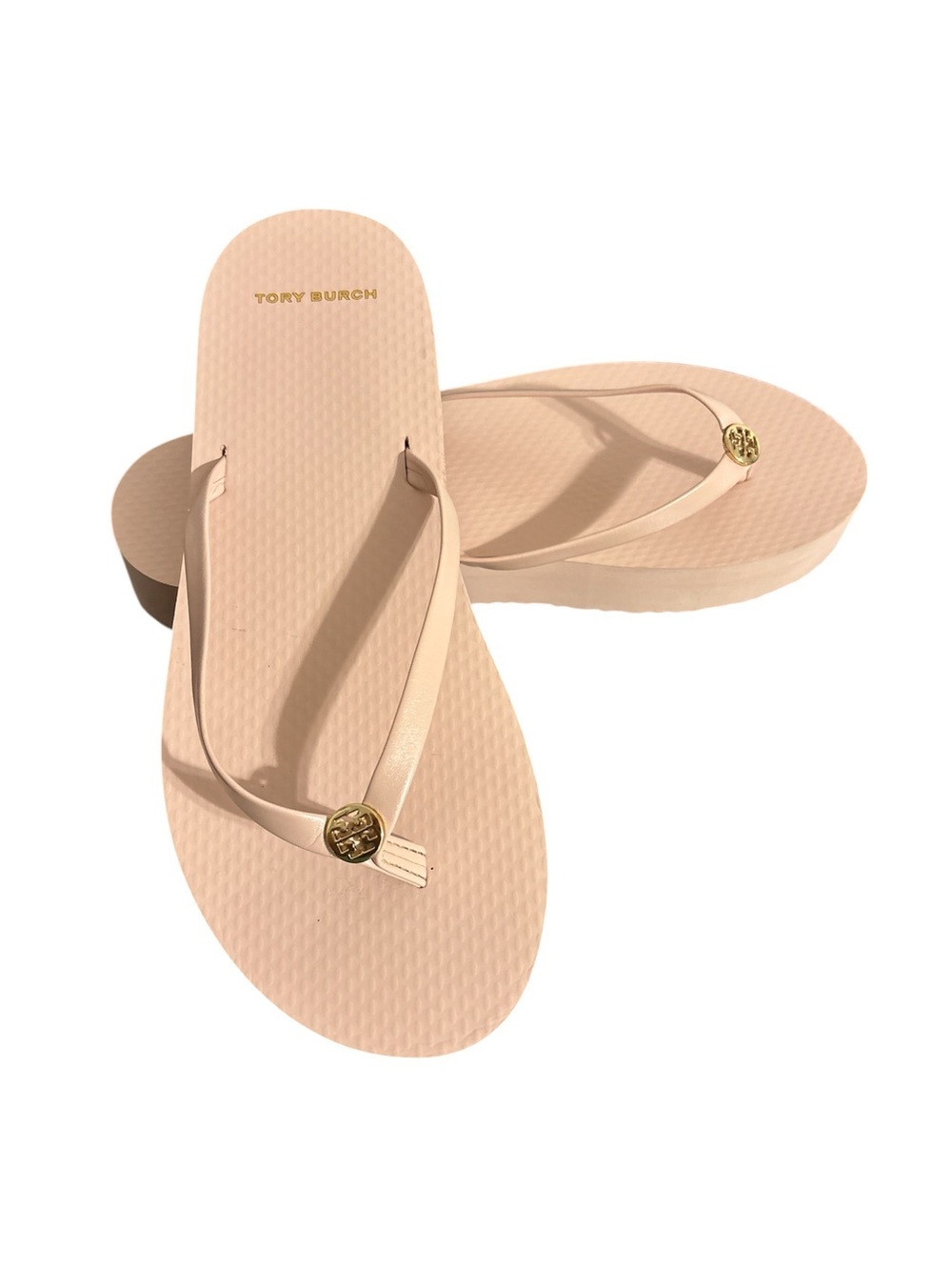 Tory Burch Women’s Platform Flip Flop Sandals - Blush Pink Sz/9 - Picture 3 of 6